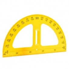 Транспортир для доски пластиковый с ручкой