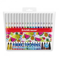 Фломастеры ErichKrause Washable 18 цветов