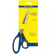 Ножницы офисные BUROMAX 210мм c резиновыми вставками 4512