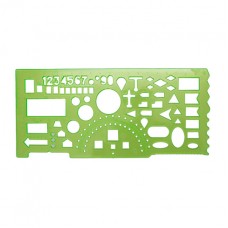 Линейка офицерская, 20 cм, зелёная