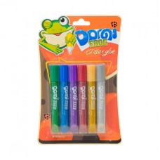 Клей PASCO с блестками, 6шт*10,5 мл, GG-001