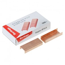 Скобы №24/6 Berlingo омедненные (1000 шт.)