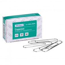 Скрепки 50 мм, OfficeSpace, 50 шт, никелированные