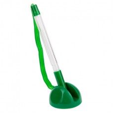 Ручка на кругой подставке OfficeSpace "Reception" пружина, зеленый корпус