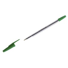 Ручка шариковая Corvina "51 Classic" зеленая, 1,0мм, прозрачный корпус