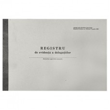 Бухг книга "Registru de evidenta a delegatiilor", офсетная бумага, 50 листов