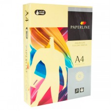 Бумага цветная Paperline 160гр, пастель 250л YELLOW, желтая