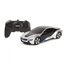 RS Машина р/у RASTAR 1:24 BMW i8, серебряная, код 50614