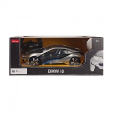 RS Машина р/у RASTAR 1:14 BMW I8, серебристая, код 50537