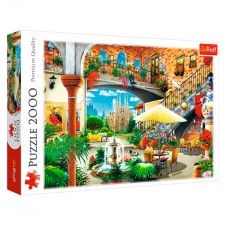TF Пазлы "2000" - Vista of Barcelona, код 43142