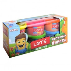 LT Набор массы для лепки "6 Colors Neon", 6 * 100 гр., код 40676 LT Набор массы для лепки "6 Colors Neon", 6 * 100 гр., код 40676