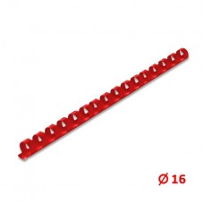 Пружина пластиковая OfficeLine d=16мм, красная, 100 шт.