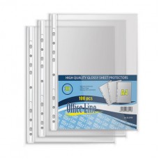 Файлы для документов OfficeLine, А4/30мкм, уп. 100 шт.