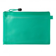 Папка на молнии, A5 OfficeLine сетчатая, 2 отсека, зеленый