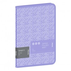 Папка на молнии A5+ Berlingo "Starlight S", фиолетовая