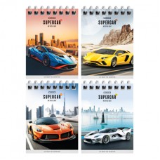 Блокнот A7 40л. на спирали ArtSpace "Sport cars"