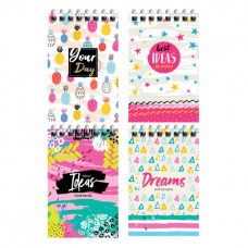 Блокнот A7 40л. на спирали ArtSpace "Cheerful pattern"